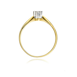 Zásnubní prsten Solitaire s diamanty - iSezam.cz