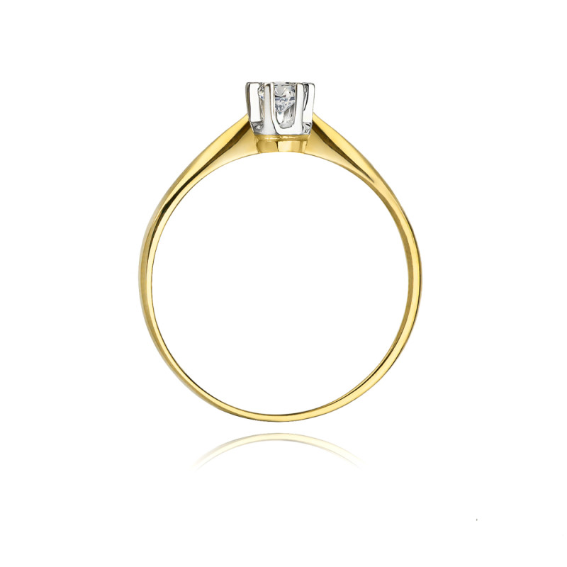 Zásnubní prsten Solitaire s diamanty - iSezam.cz