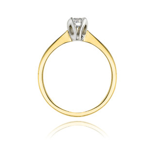 Zásnubní prsten s diamantem solitaire au. 585 - iSezam.cz