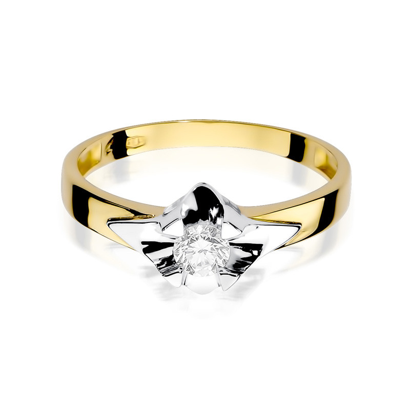 Zásnubní prsten UNICO s diamantem BE W-155-30 ryzost 585