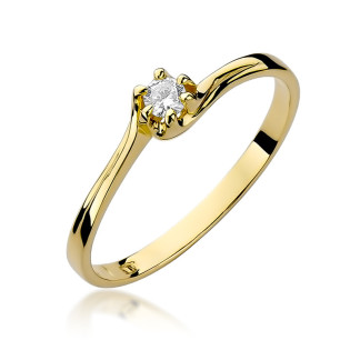 Zásnubní prsten s diamantem 585 Soliter - iSezam.cz