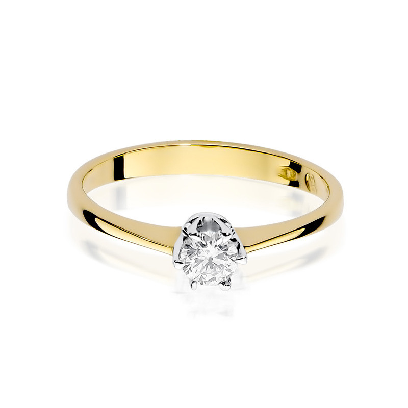 Zásnubní prsten s diamantem SOLITER BE W-220-20 ryzost 585