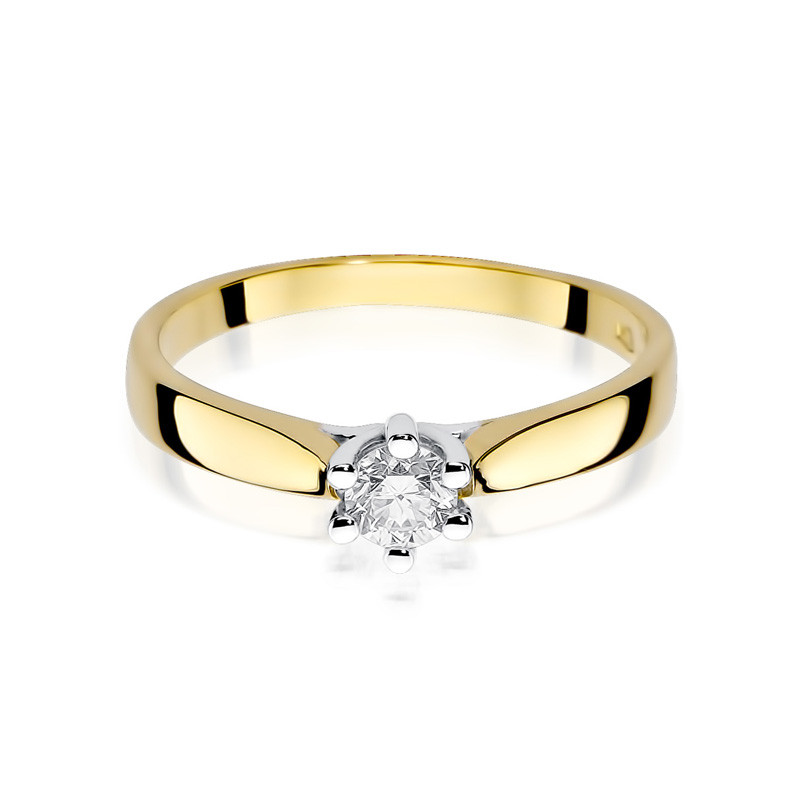 Zásnubní prsten s diamantem SOLITER BE W-222B-25 zlato 585
