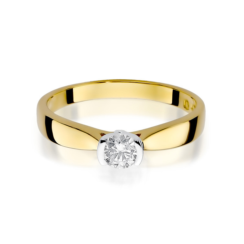Zásnubní prsten s diamantem VICTORIA BE W-223B-25 ryzost 585