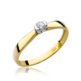 Zásnubní prsten s diamantem Victoria ryzost 585 - iSezam.cz