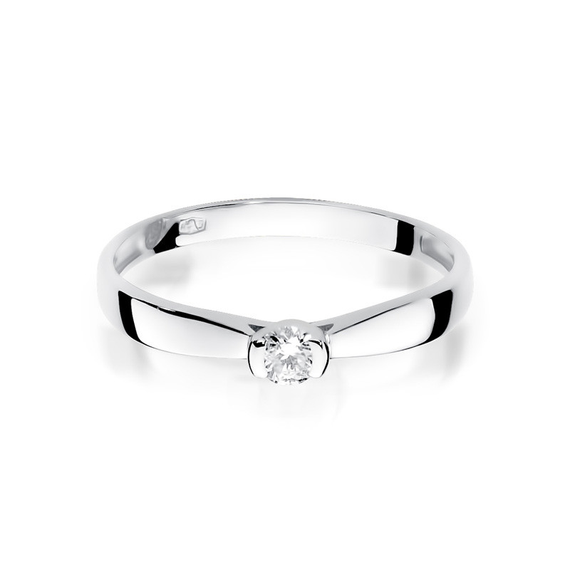 Prsten s diamantem VICTORIA BE W-223-08 bílé zlato ryzost 585