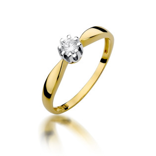 Zásnubní prsten s diamantem Royal ryzost 585 - iSezam.cz