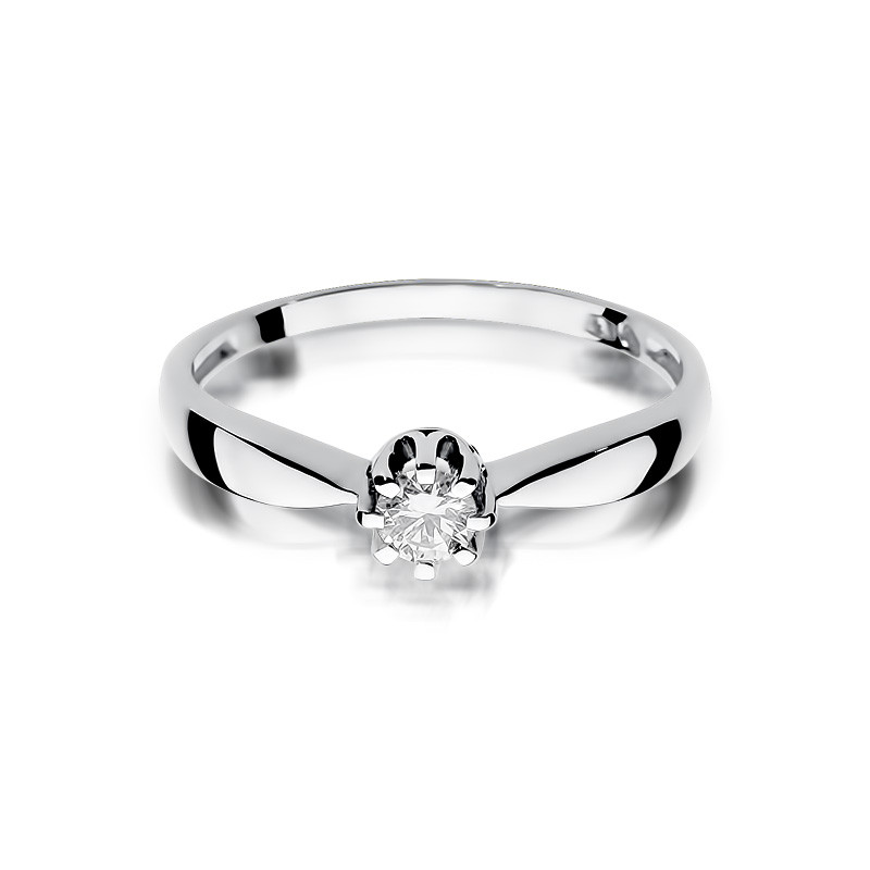 Zásnubní prsten ROYAL s diamantem BE W-228-15 bílé zlato ryzost 585