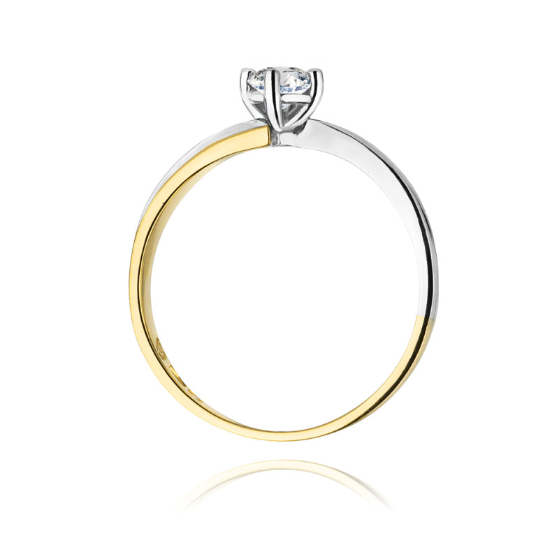 Zásnubní prsten s diamantem 585 Solitér - iSezam.cz