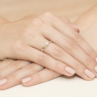 Zásnubní prsten s diamantem 585 Solitér - iSezam.cz