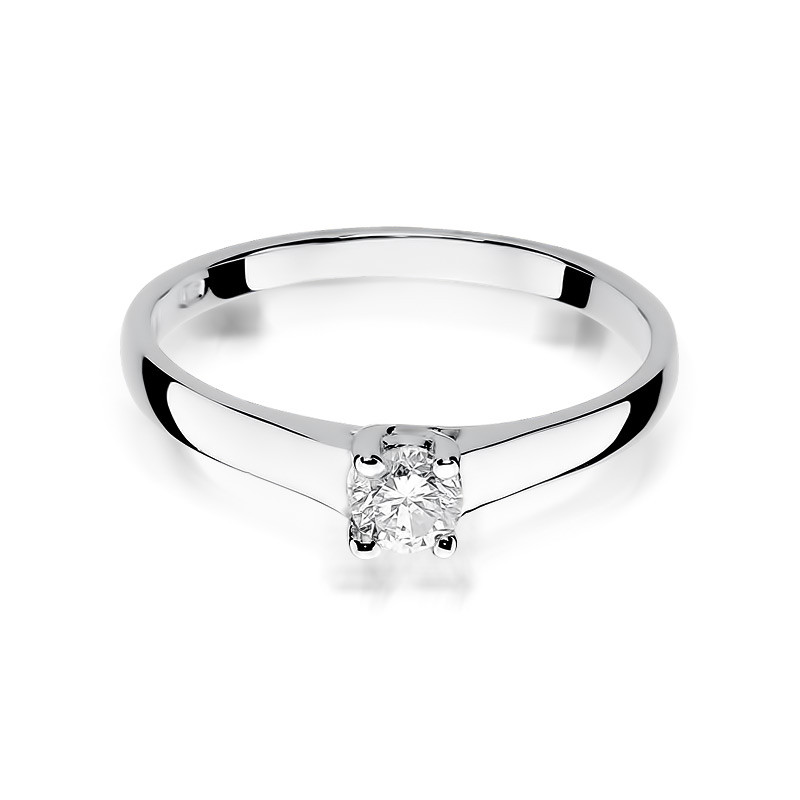 Zásnubní prsten s diamantem SOLITER BE W-239 bílé zlato 585
