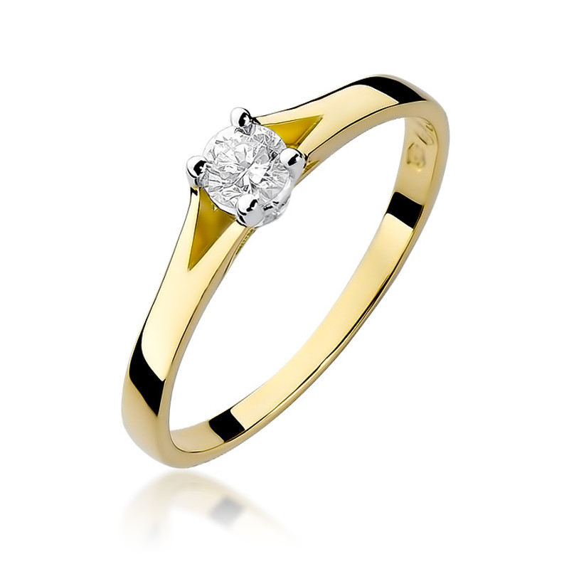 Zásnubní prsten s diamantem 585 - iSezam.cz