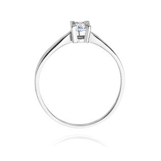 Zásnubní prsten s diamantem bílé zlato 585 - iSezam.cz