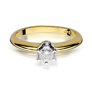 Zásnubní prsten s diamantem Royal au. 585 - iSezam.cz
