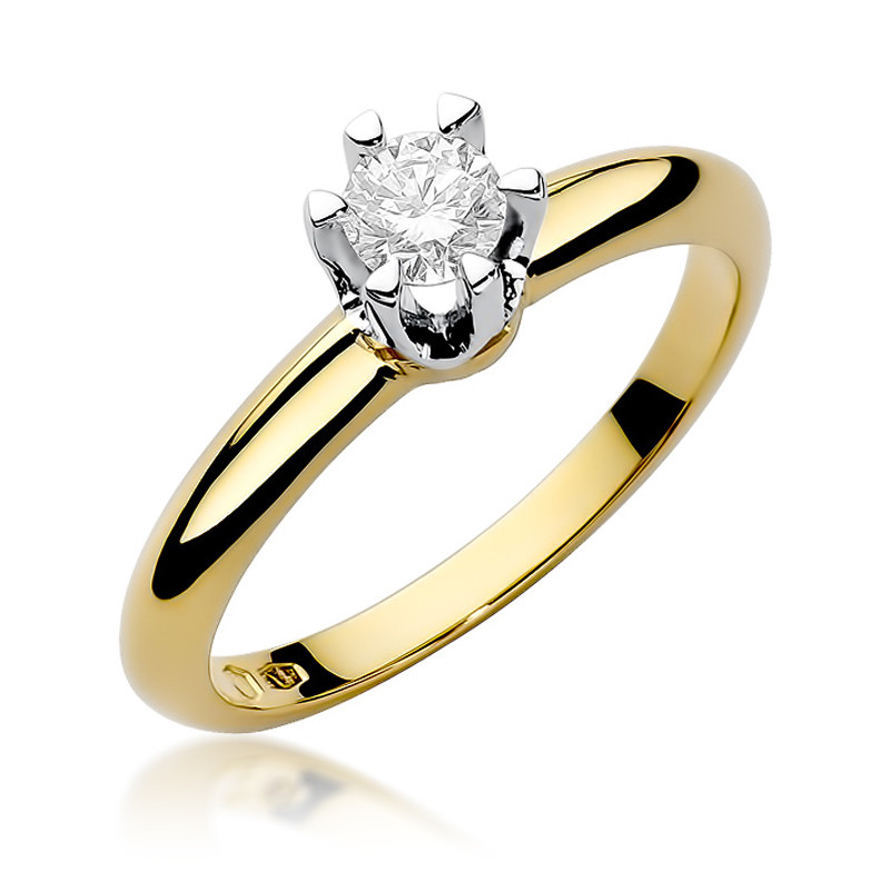 Zásnubní prsten s diamantem Royal au. 585 - iSezam.cz