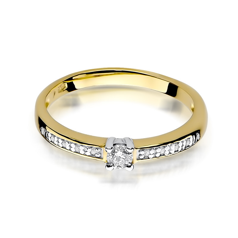 Zásnubní prsten SOLITER s diamantem BE W-288-13 ryzost 585