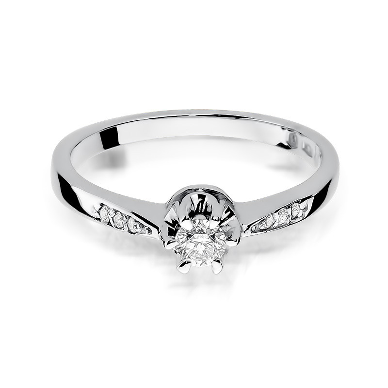 Zásnubní prsten ROYAL s diamantem BE W-291-25 bílé zlato ryzost 585