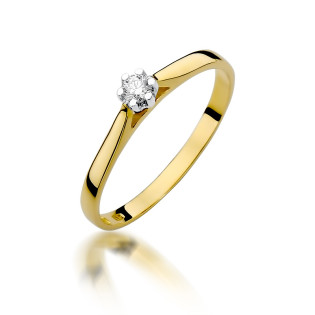Zásnubní prsten s diamantem 585 Soliter - iSezam.cz