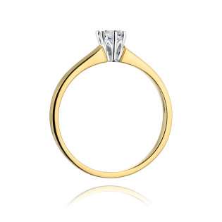 Zásnubní prsten s diamantem Royal ryzost 585 - iSezam.cz