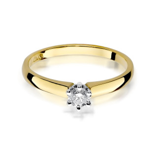 Zásnubní prsten s diamantem Royal ryzost 585 - iSezam.cz