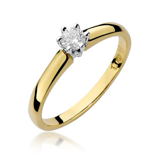 Zásnubní prsten s diamantem Royal ryzost 585 - iSezam.cz