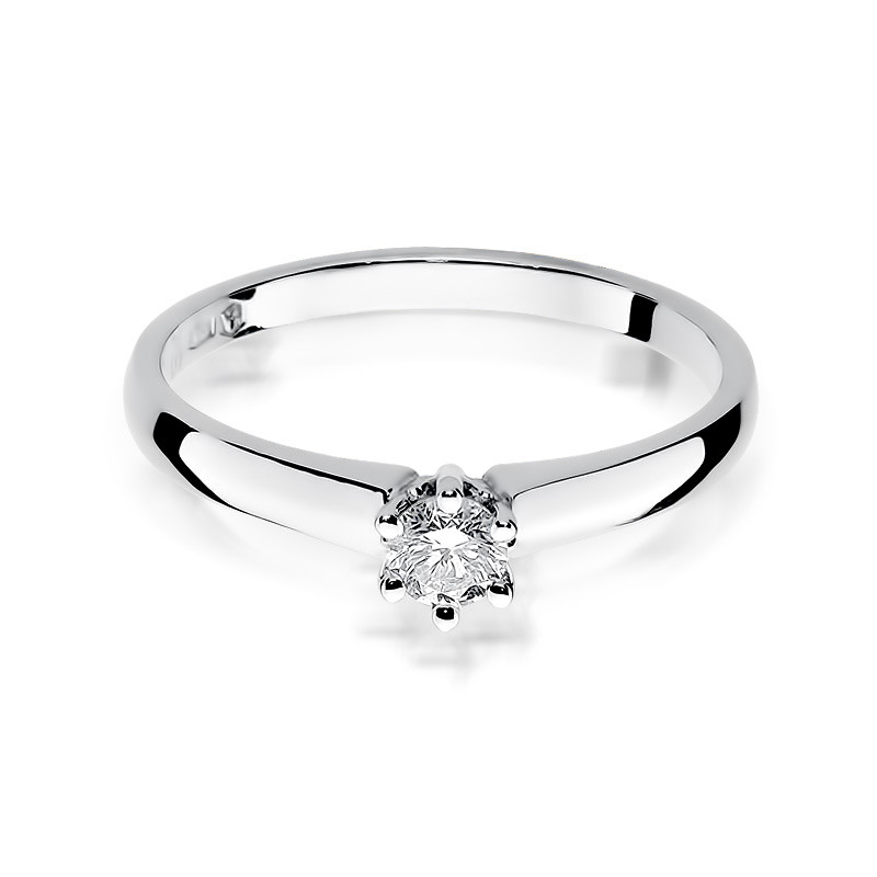 Zásnubní prsten ROYAL s diamantem BE W-317 bílé zlato ryzost 585