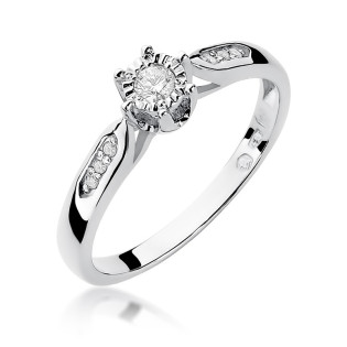Zásnubní prsten s diamanty 585 - iSezam.cz