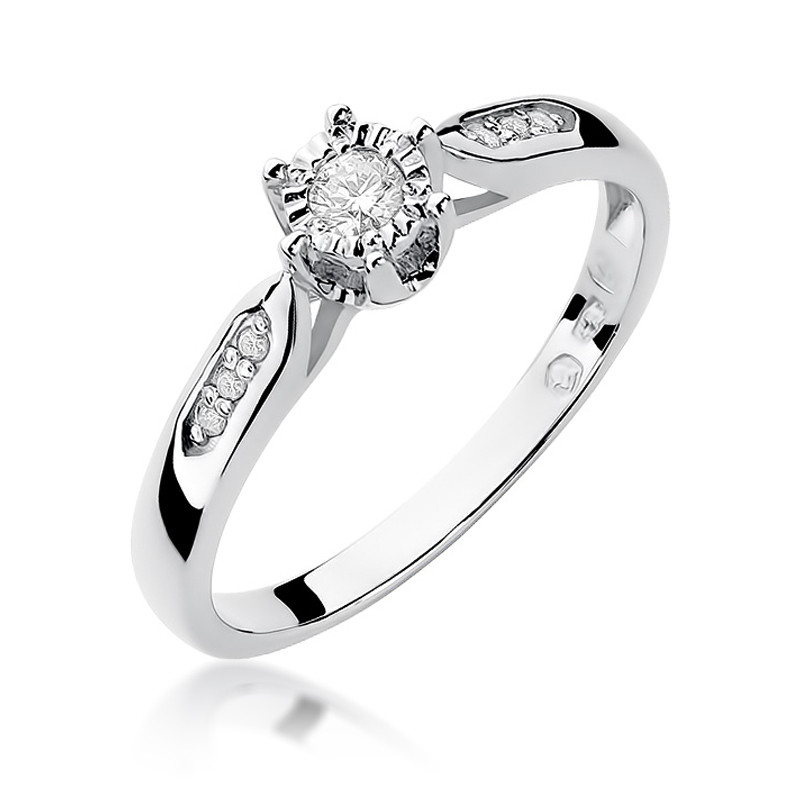 Zásnubní prsten s diamanty 585 - iSezam.cz
