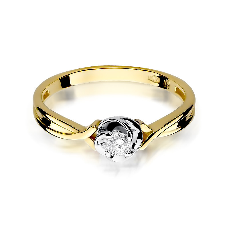 Zásnubní prsten s diamanty PAULA BE W-329-10 ryzost 585