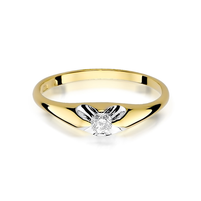 Zásnubní prsten s diamanty UNICO BE-331 ryzost 585