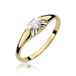 Zásnubní prsten s diamantem UNICO ryzost 585 - iSezam.cz