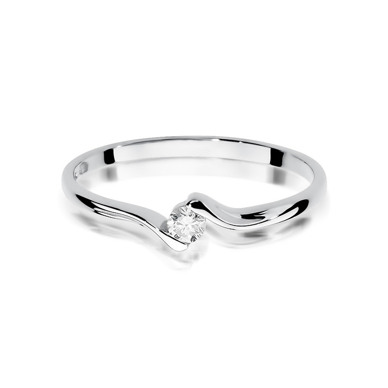 Zásnubní prsten s diamanty MARIAGE BE W-332 bílé zlato 585