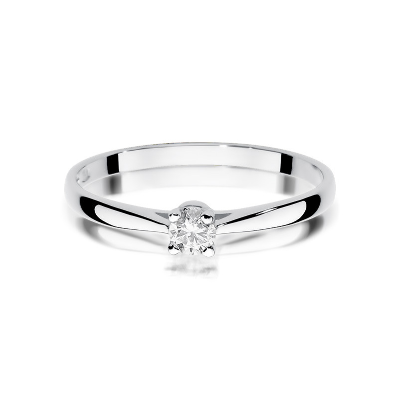 Prsten s diamanty SOLITER BE-335 bílé zlato 585