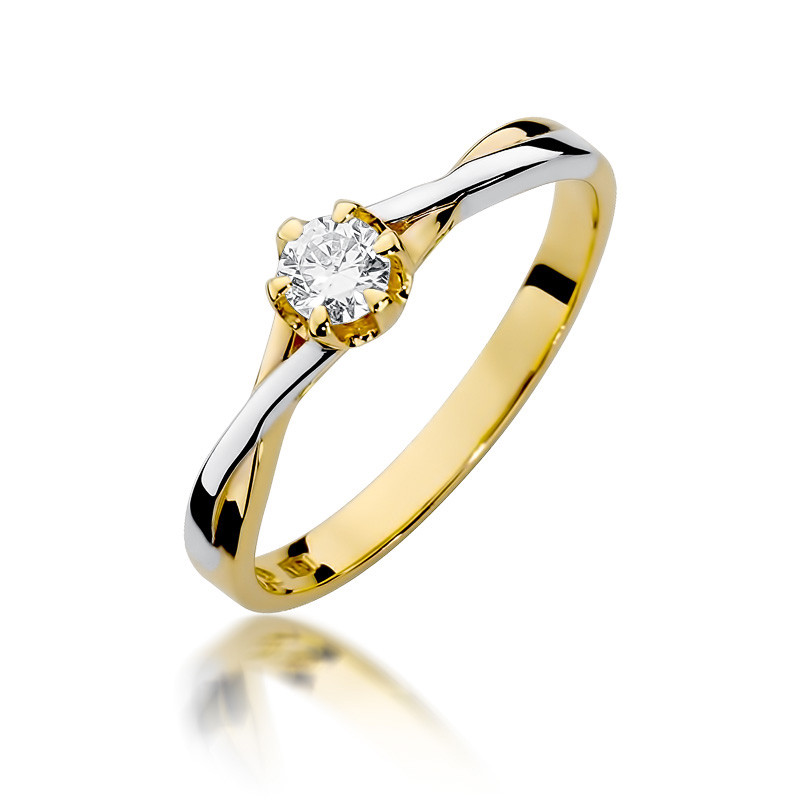 Zásnubní prsten s diamantem solitaire zkušební 585 - iSezam.cz