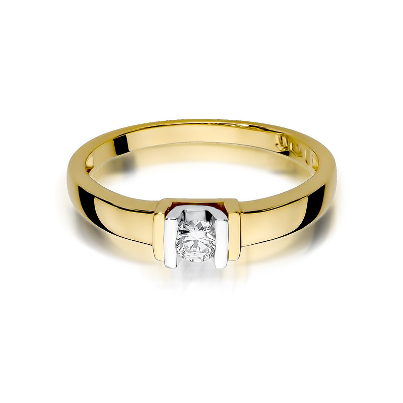 Zásnubní prsten s diamanty ETERNO BE W-343-10 ryzost 585