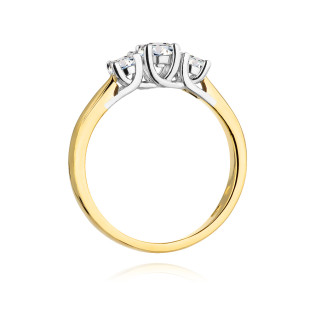 Zásnubní prsten s diamanty Au 585 NOBLE - iSezam.cz