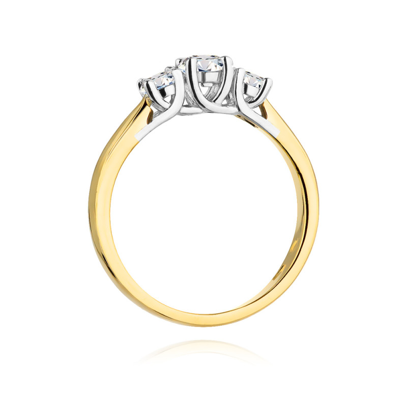 Zásnubní prsten s diamanty Au 585 NOBLE - iSezam.cz