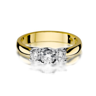 Zásnubní prsten s diamanty Au 585 NOBLE - iSezam.cz