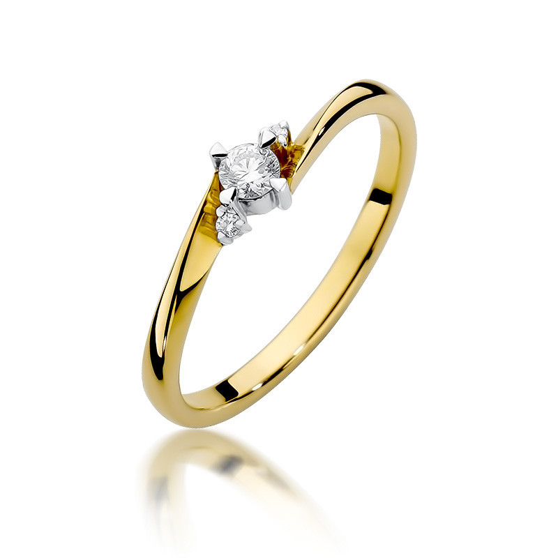 Zásnubní prsten s diamanty p. 585 NOBLE - iSezam.cz