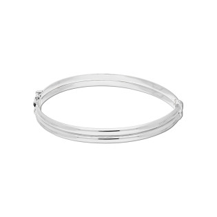Stříbrný náramek bangle dvojitý ryzost 925 | iSezam.cz