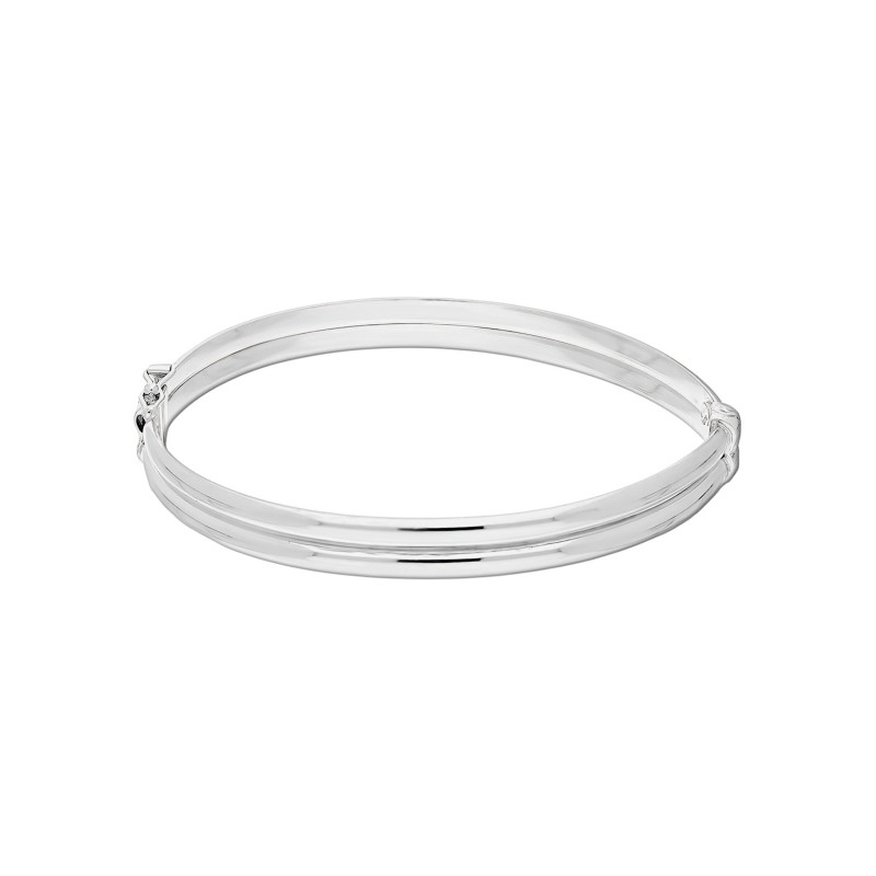 Stříbrný náramek bangle dvojitý ryzost 925 | iSezam.cz