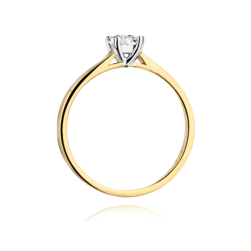 Zásnubní prsten s diamantem solitaire ryzost 585 - iSezam.cz