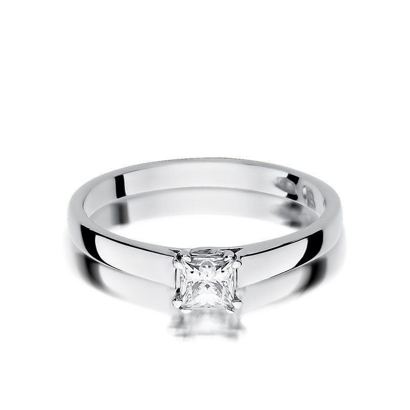 Zásnubní prsten s diamanty BE W-347W SQ ryzost 585