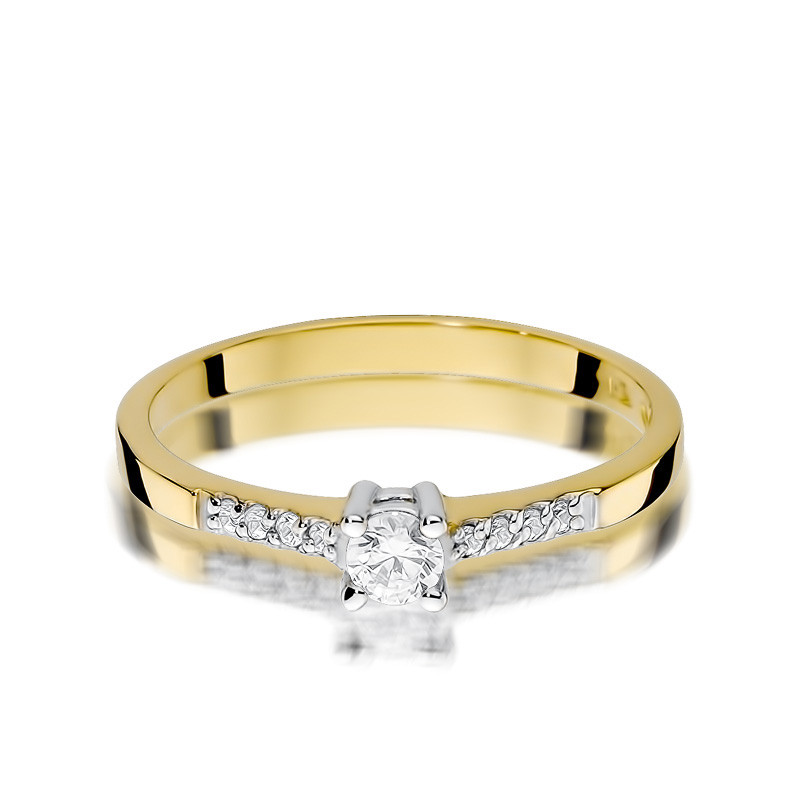 Zásnubní prsten s diamanty SOLITER BE W-382 zkouška 585