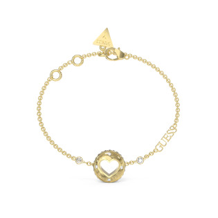 Złota Bransoletka Damska Guess Kryształki JUBB03344JWYG - JubilerSezam.pl