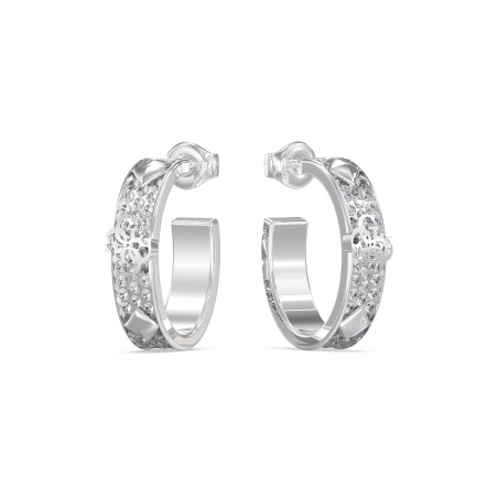 Kolczyki Guess srebrne z cyrkoniami JUBE03284JWRH - JubilerSezam.pl