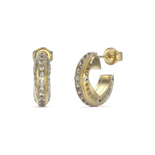 Złote kolczyki Guess z kryształkami JUBE03347JWYG - JubilerSezam.pl