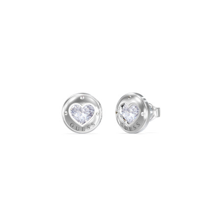 Kolczyki Guess srebrne z cyrkoniami JUBE03349JWRH - JubilerSezam.pl