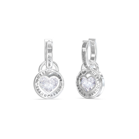 Kolczyki Guess srebrne z cyrkoniami JUBE03351JWRH - JubilerSezam.pl