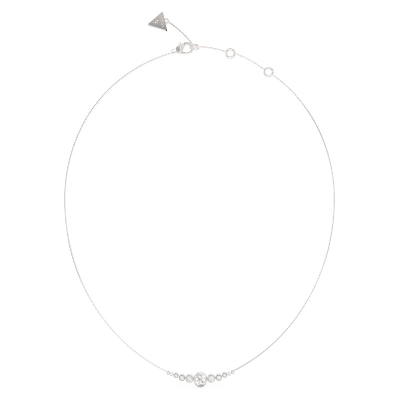 Náhrdelník Guess JUBN03370JWRH stříbrný s krystaly - iSezam.cz